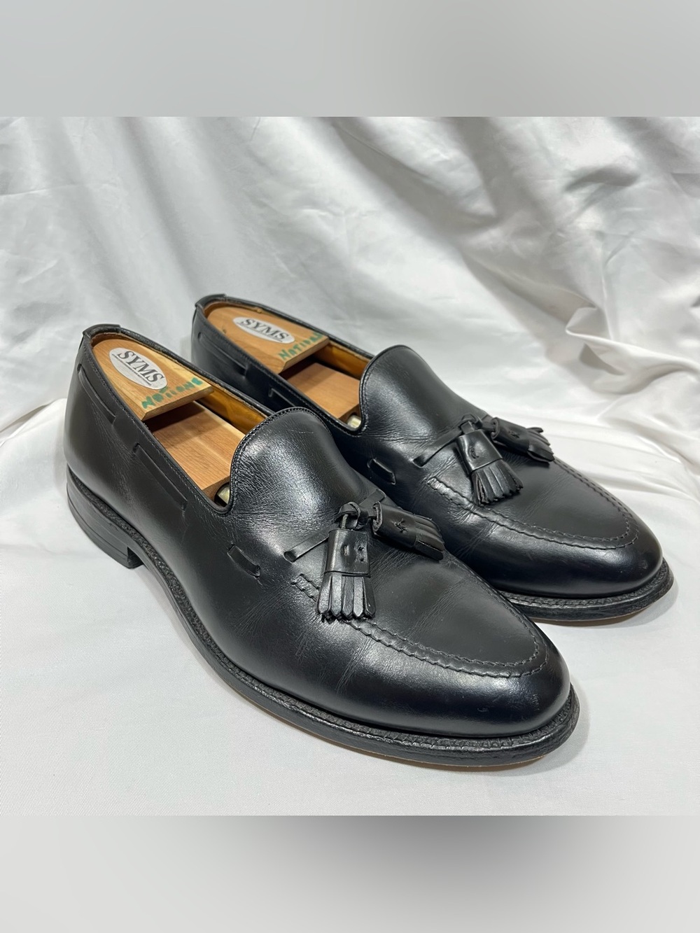 Allen Edmonds Men’s Grayson Tassel Black Leather Loafers Size 9D Made In USA